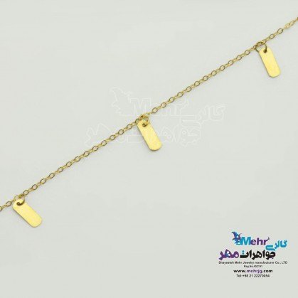 دستبند طلا - طرح هندسی-ZMB1441